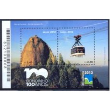 BL-171 -BLOCO CENT. BONDINHO PÃO DE AÇÚCAR - 12 - MINT 